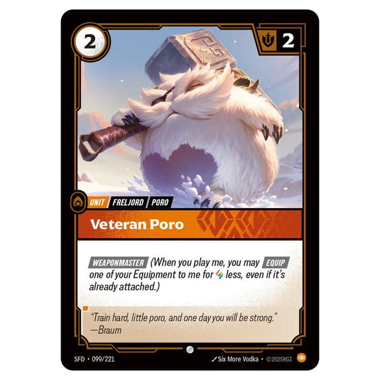 Riftbound: League of Legends TCG - Spiritforged - Veteran Poro - 099/221
