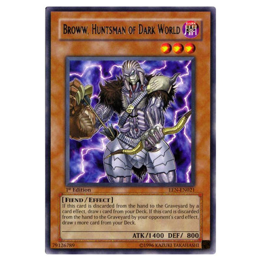 Yu-Gi-Oh! - Elemental Energy - Broww, Huntsman of Dark World (Rare) EEN-EN021