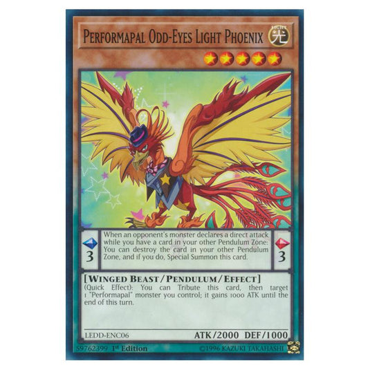 Yu-Gi-Oh! - Legendary Dragon Decks - Performapal Odd-Eyes Light Phoenix (Common) LEDD-ENC06