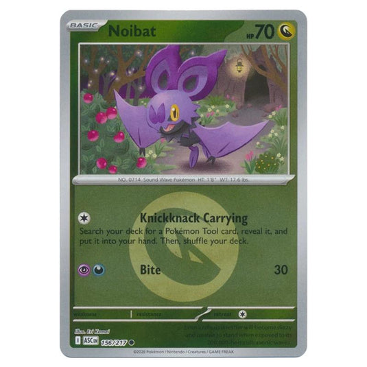 Pokemon - Mega Evolution - Ascended Heroes - Energy Reverse Holo - Noibat - 156/217