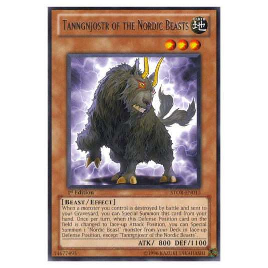Yu-Gi-Oh! - Storm of Ragnarok - Tanngnjostr of the Nordic Beasts (Rare) STOR-EN013