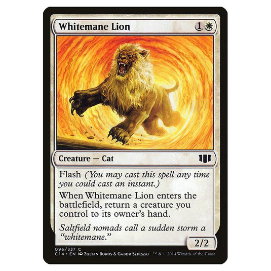 Magic The Gathering - Commander 2014 - Whitemane Lion - 96