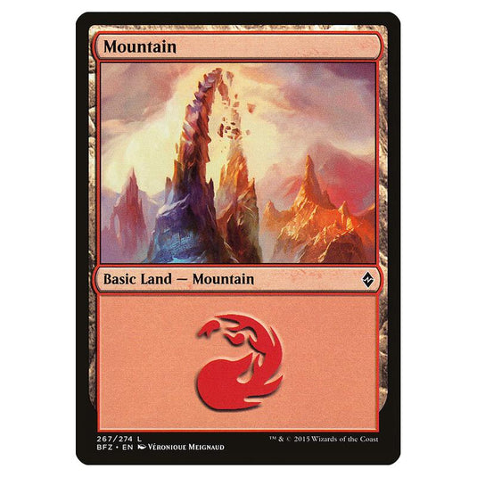 Magic The Gathering - Battle For Zendikar - Mountain - 267a/274