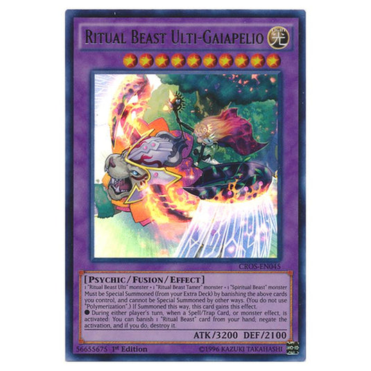 Yu-Gi-Oh! - Crossed Souls - Ritual Beast Ulti-Gaiapelio (Ultra Rare) CROS-EN045