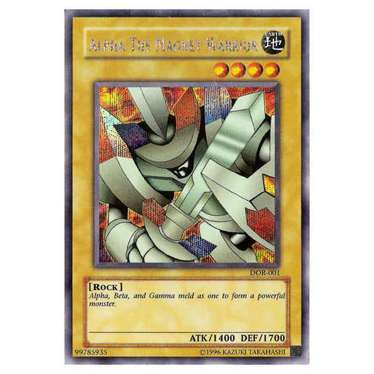 Yu-Gi-Oh! - Yu-Gi-Oh! The Duelists of the Roses promotional cards - Alpha The Magnet Warrior (Prismatic Secret Rare) DOR-001