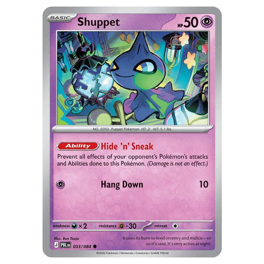 Pokemon - Mega Evolution - Pitch Black - Shuppet - 033/084