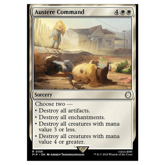 Magic The Gathering - Universes Beyond - Fallout - Austere Command - 0156