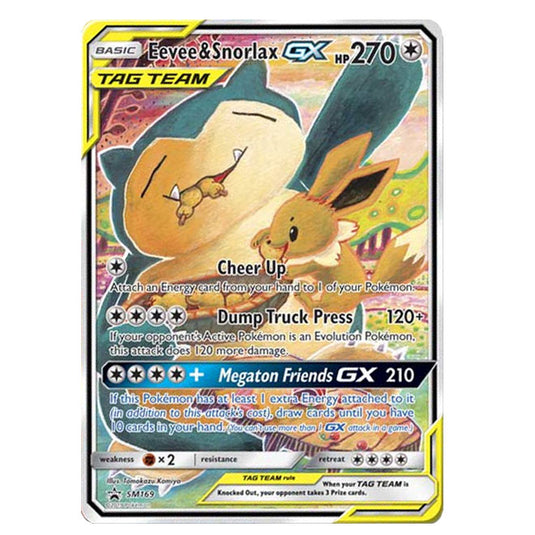 Pokemon - Sun & Moon - SM Black Star Promos - Eevee & Snorlax GX