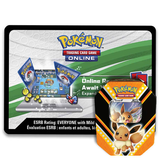 Pokemon - V Powers Tin - Eevee V - Online Code Card