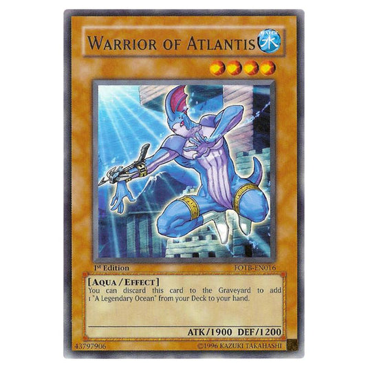 Yu-Gi-Oh! - Force of the Breaker - Warrior of Atlantis (Rare) FOTB-EN016