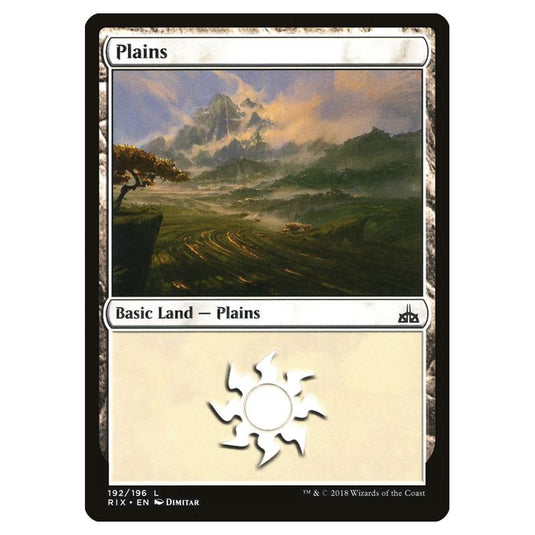 Magic The Gathering - Rivals Of Ixalan - Plains - 192/196 (Foil)