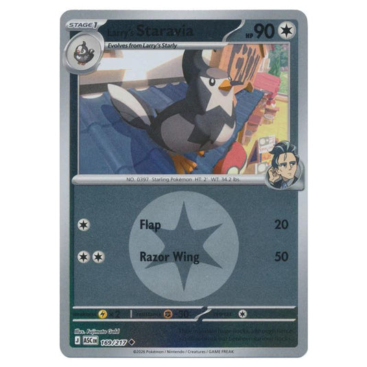 Pokemon - Mega Evolution - Ascended Heroes - Energy Reverse Holo - Larry's Staravia - 169/217