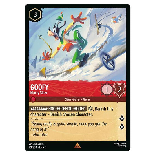 Lorcana - Winterspell - Goofy - Klutzy Skier (Rare) - 121/204