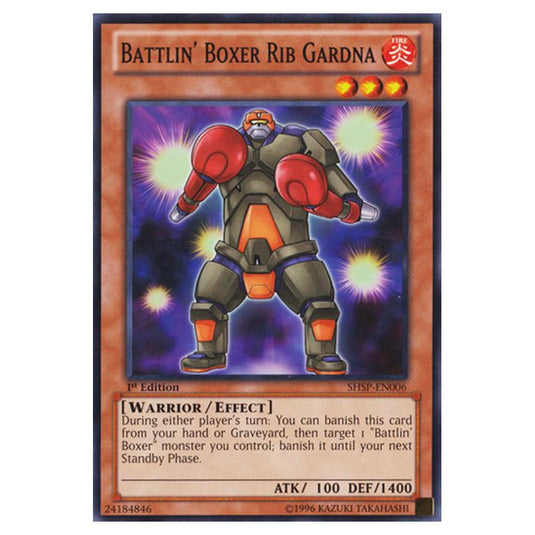 Yu-Gi-Oh! - Shadow Specters - Battlin\\' Boxer Rib Gardna (Common) SHSP-EN006