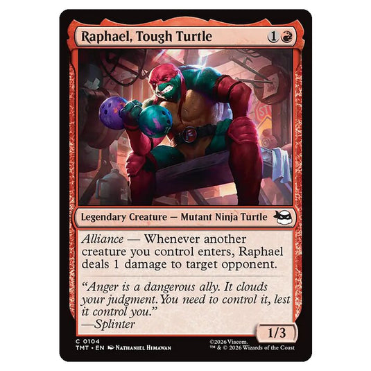 Magic The Gathering - Teenage Mutant Ninja Turtles - Raphael, Tough Turtle - 0104