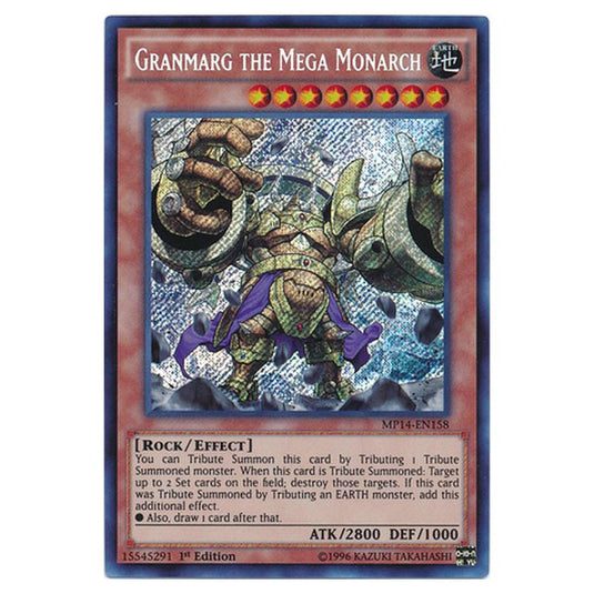 Yu-Gi-Oh! - 2014 Mega-Tin Mega Pack - Granmarg the Mega Monarch (Secret Rare) MP14-EN158
