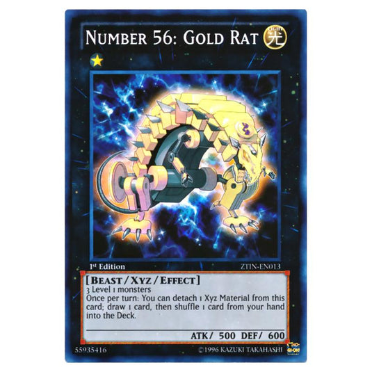 Yu-Gi-Oh! - Zexal Collection Tin - Number 56: Gold Rat (Super Rare) ZTIN-EN013
