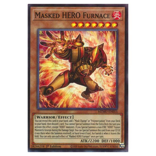 Yu-Gi-Oh! - Maze of Muertos - Masked HERO Furnace (Super Rare) - MZMU-EN015