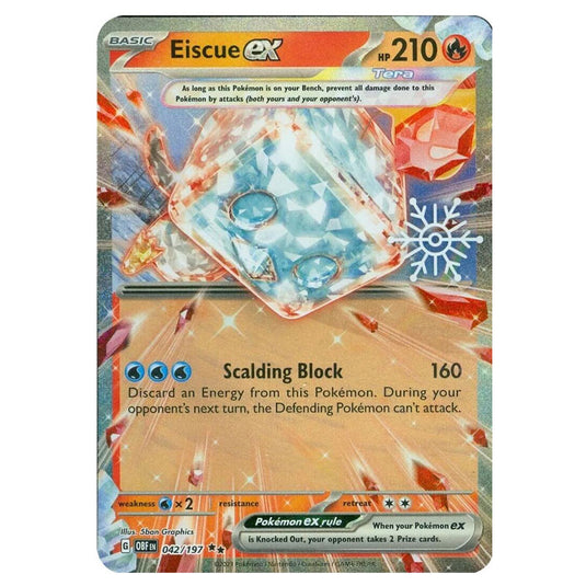 Pokemon - Scarlet & Violet - Obsidian Flames - Eiscue ex - 042/197 - Holiday Calendar 2024