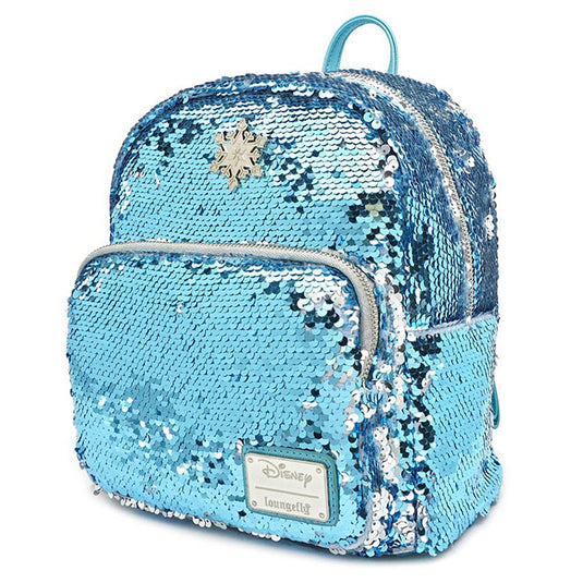 Loungefly - Frozen - Elsa Reversible Sequin Mini Backpack