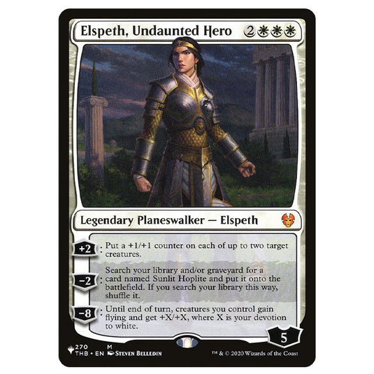 Magic The Gathering - The List - Elspeth, Undaunted Hero - 371/371