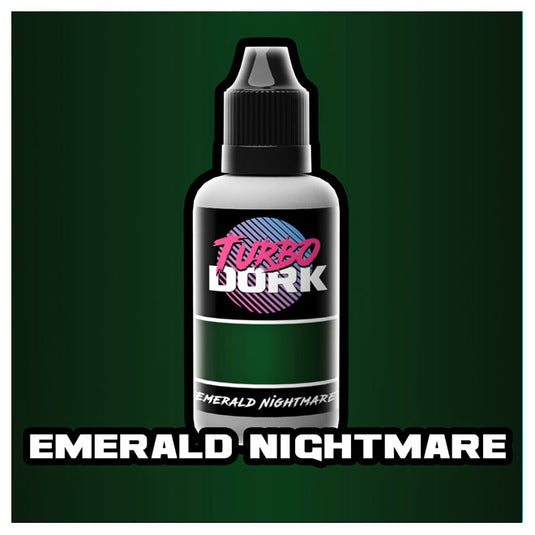 Turbo Dork Paints - Metallic Acrylic Paint 20ml Bottle - Emerald Nightmare