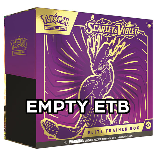 Pokemon - Scarlet & Violet - Empty Elite Trainer - Storage Box (Miraidon)