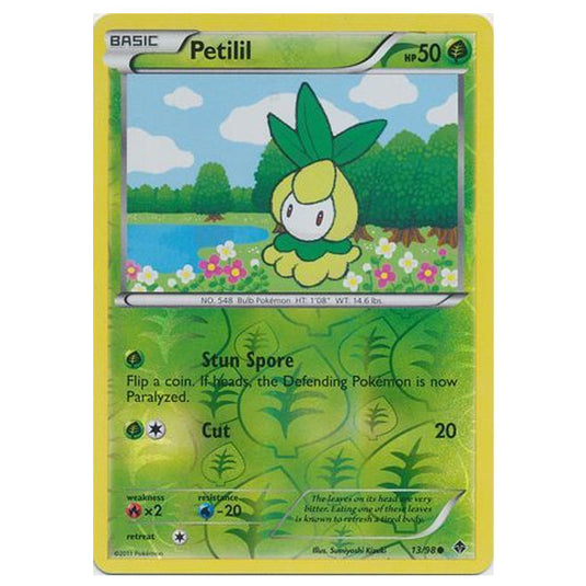 Pokemon - Black & White - Emerging Powers - (Reverse Holo) - Petilil 13/98