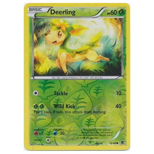 Pokemon - Black & White - Emerging Powers - (Reverse Holo) - Deerling 15/98