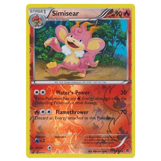 Pokemon - Black & White - Emerging Powers - (Reverse Holo) - Simisear 19/98