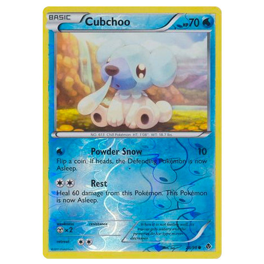 Pokemon - Black & White - Emerging Powers - (Reverse Holo) - Cubchoo 28/98