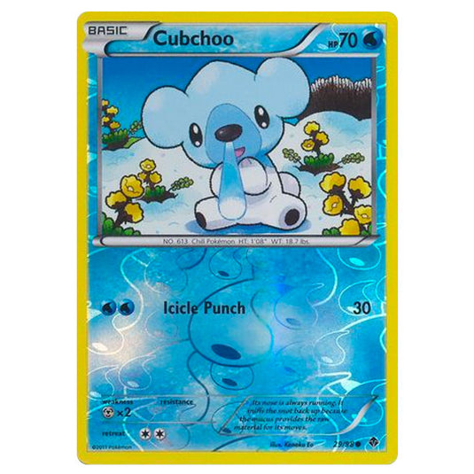 Pokemon - Black & White - Emerging Powers - (Reverse Holo) - Cubchoo 29/98