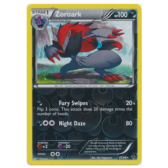 Pokemon - Black & White - Emerging Powers - (Reverse Holo) - Zoroark 67/98