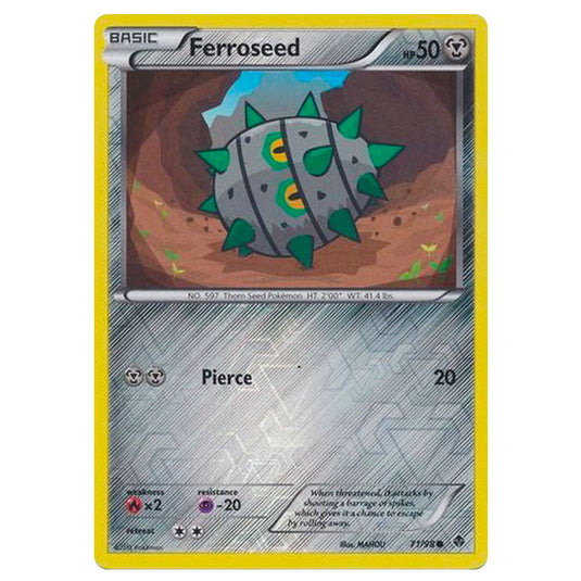 Pokemon - Black & White - Emerging Powers - (Reverse Holo) - Ferroseed 71/98