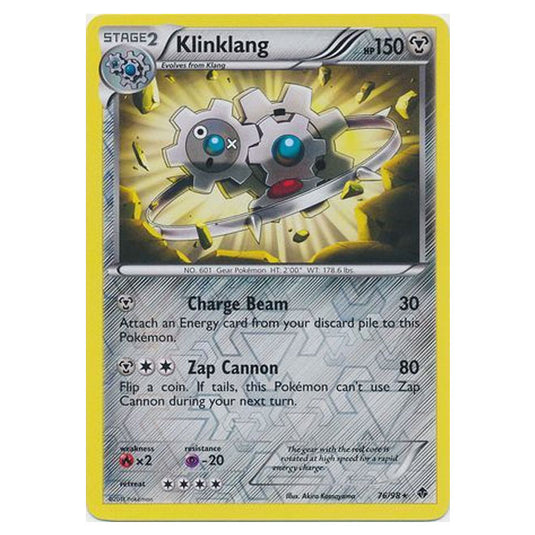 Pokemon - Black & White - Emerging Powers - (Reverse Holo) - Klinklang 76/98