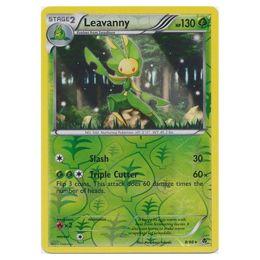 Pokemon - Black & White - Emerging Powers - (Reverse Holo) - Leavanny 8/98