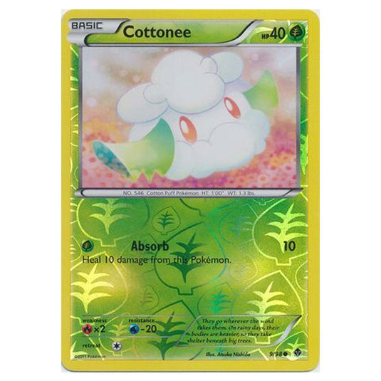 Pokemon - Black & White - Emerging Powers - (Reverse Holo) - Cottonee 9/98