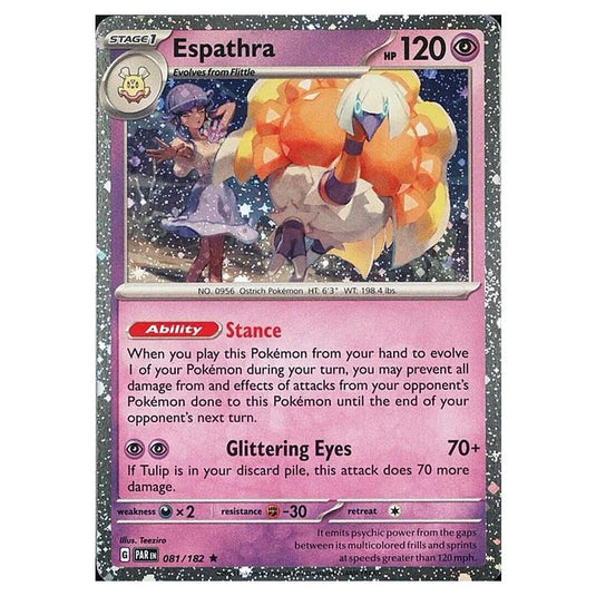 Pokemon - Scarlet & Violet - Paradox Rift - Espathra - 081/182 (Cosmo Holo)