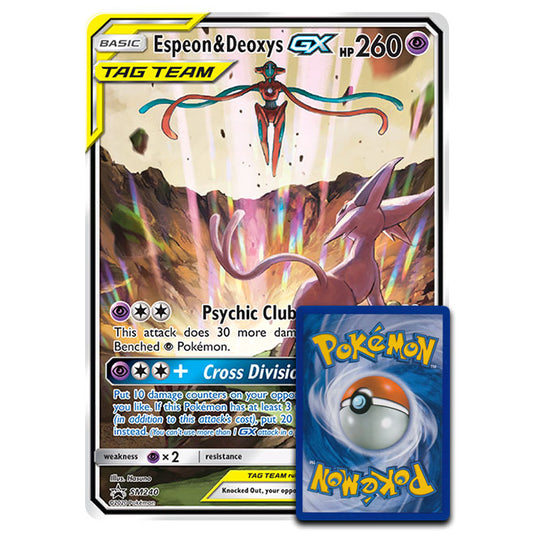 Pokemon - Espeon & Deoxys-GX - Oversized Promo Card (SM240)