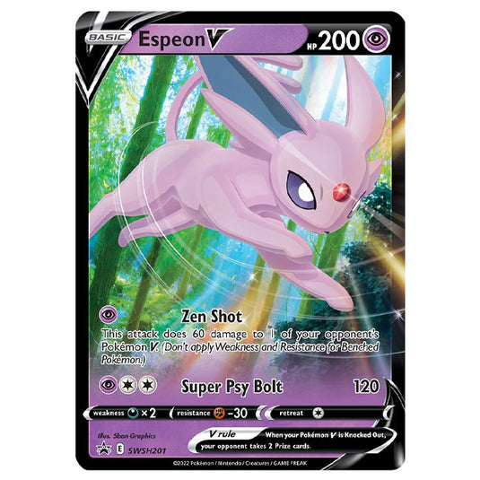 Pokemon - Sword & Shield - SWSH Black Star Promos - Espeon V - SWSH201