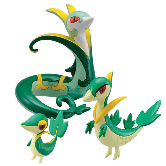 Pokemon - 3 Pack Evolution Figures - Snivy, Servine & Serperior