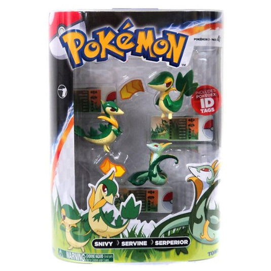 Pokemon - 3 Pack Evolution Figures - Snivy, Servine & Serperior