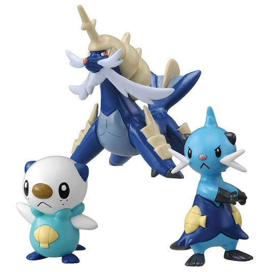 Pokemon - 3 Pack Evolution Figures - Oshawott, Dewott & Samurott