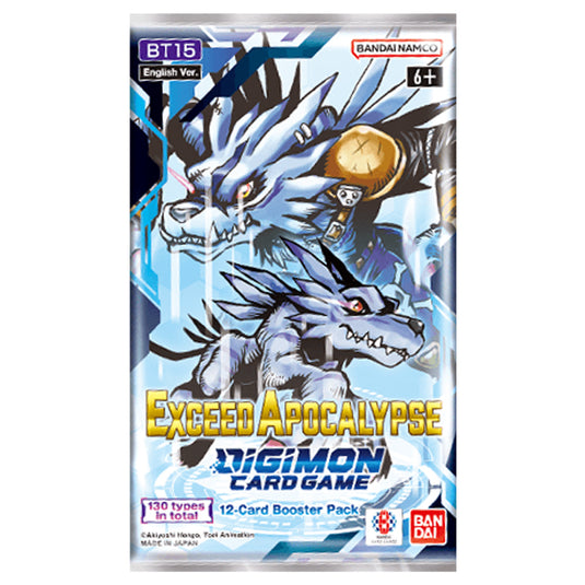 Digimon Card Game - BT15 - Exceed Apocalypse - Booster Pack Digimon Card Game - BT15 - Exceed Apocalypse - Booster Pack