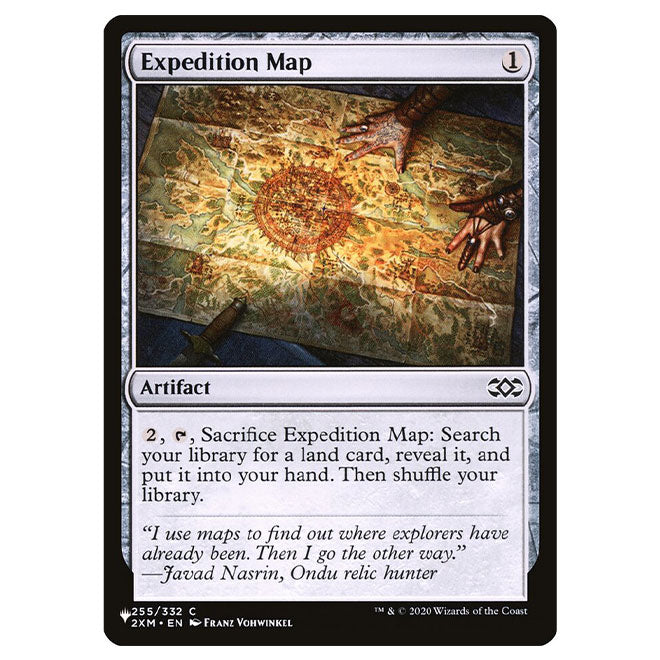 Magic: The Gathering Expedition Map Card - Double Masters Edition, Foil Possible, For Modern, Commander, Pioneer