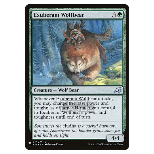 Magic The Gathering - The List - Exuberant Wolfbear