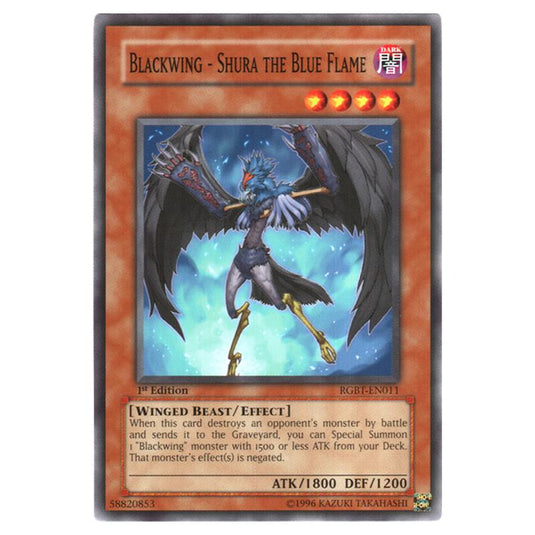 Yu-Gi-Oh! - Raging Battle - Blackwing - Shura the Blue Flame (Common) RGBT-EN011