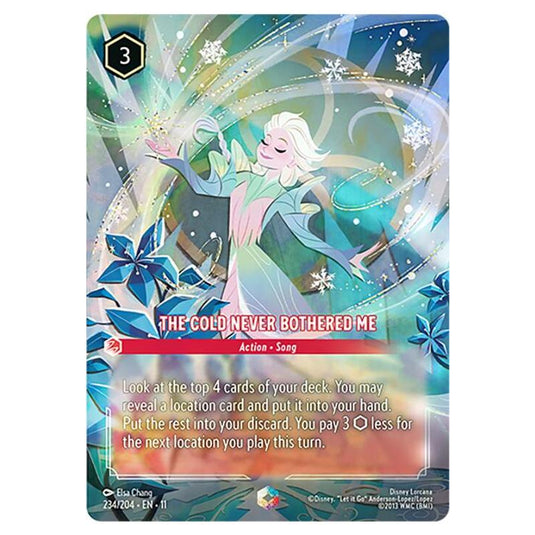 Lorcana - Winterspell - The Cold Never Bothered Me (Enchanted) - 234/204