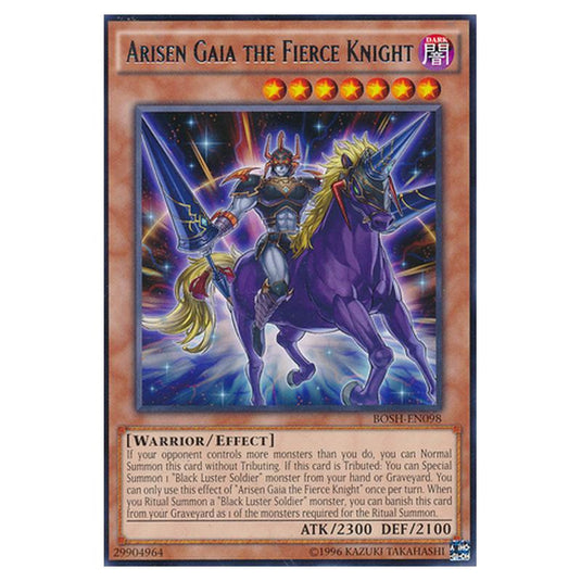 Yu-Gi-Oh! - Breakers of Shadow - Arisen Gaia the Fierce Knight (Rare) BOSH-EN098