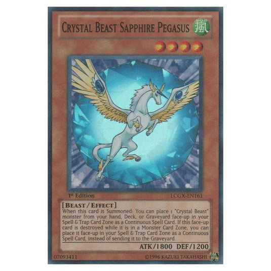 Yu-Gi-Oh! - Legendary Collection 2 - The Duel Academy Years Mega Pack - Crystal Beast Sapphire Pegasus (Super Rare) LCGX-EN161